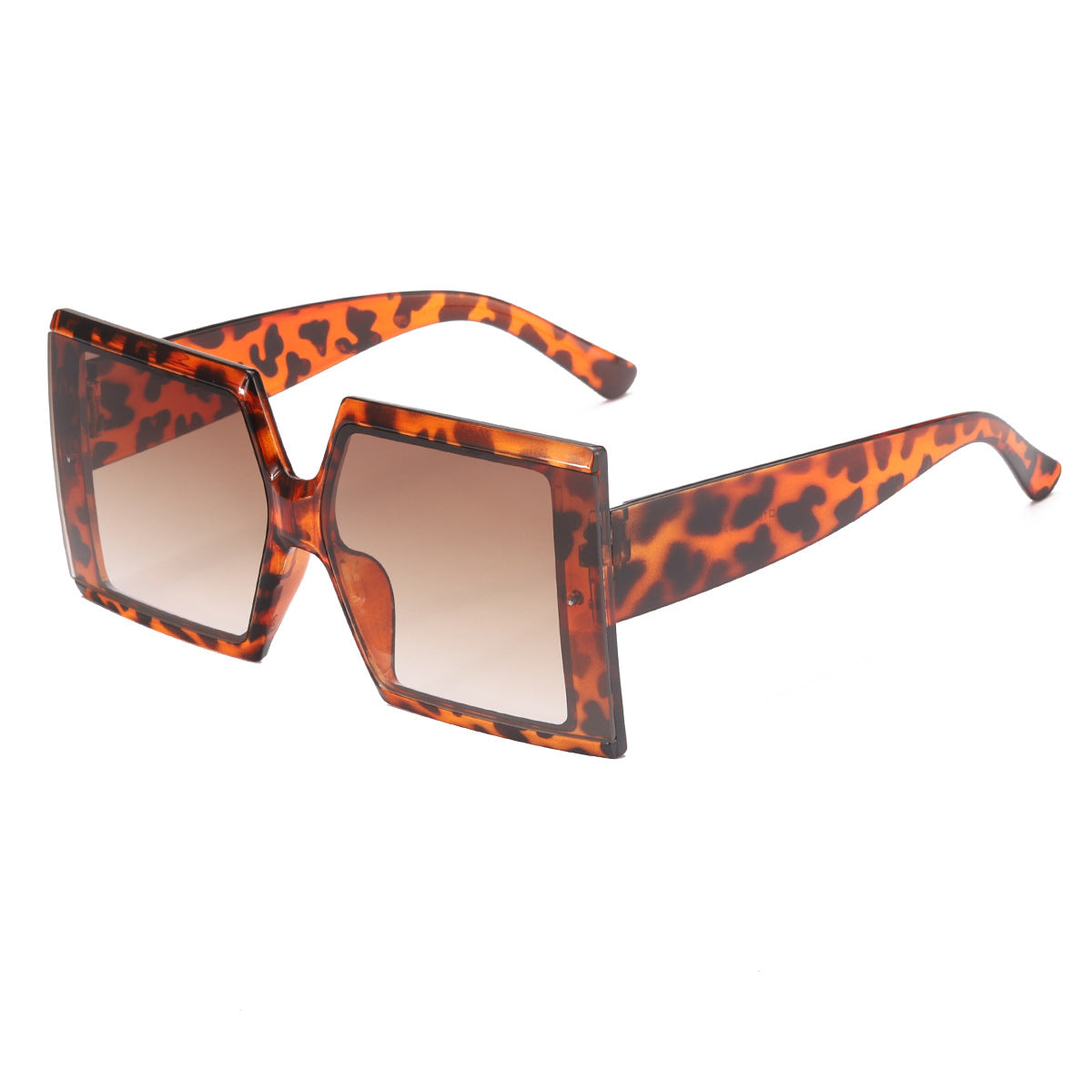 Damen oversized Sonnenbrille mit trendigem Leoprint Brehn