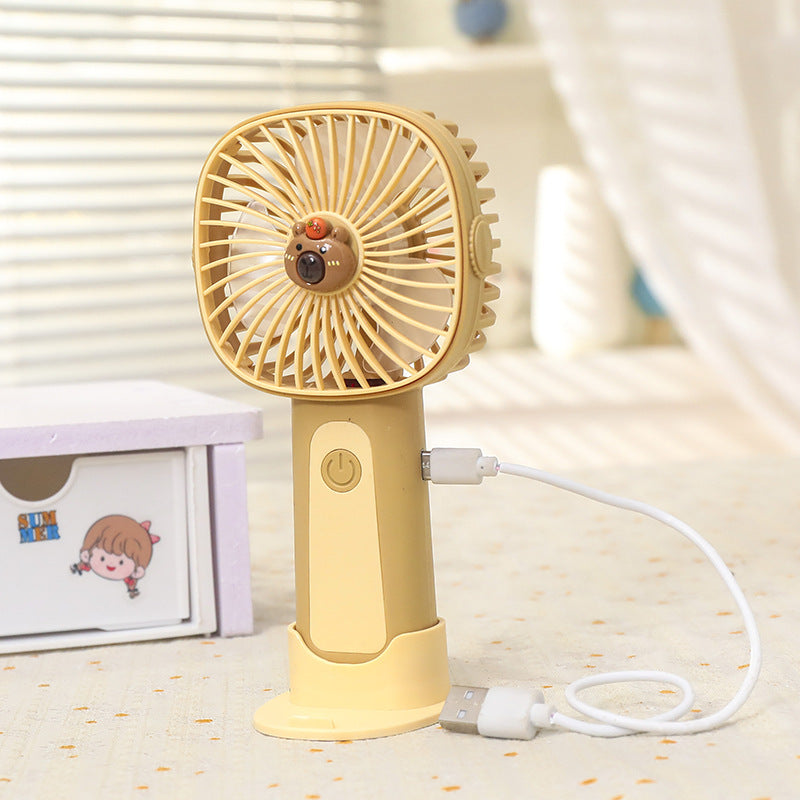 Frauen tragbarer USB-Handventilator im niedlichen Tierdesign Brehn