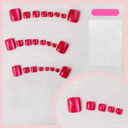 Elegante Glänzende Press-On Nagelset Brehn