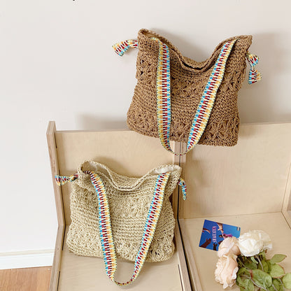 Handgefertigte Strohtasche