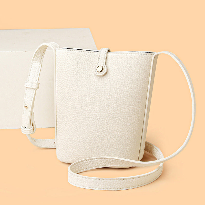 Kompakte Leder Crossbody Tasche