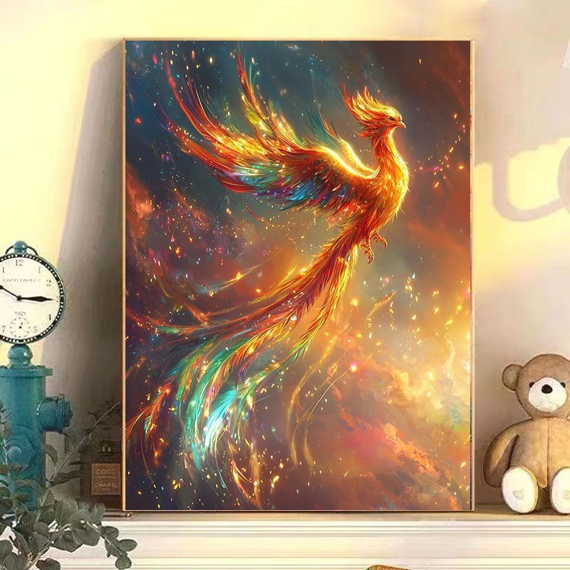Abstract Phoenix Wandkunst Druck Brehn