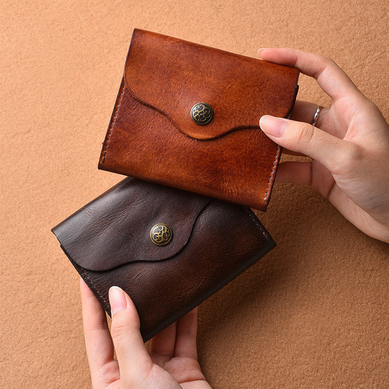 Vintage-inspiriertes Leder-Kartenetui