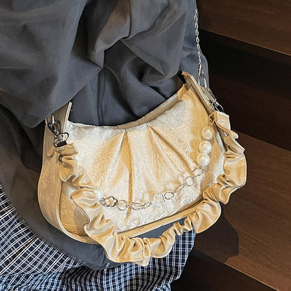 Elegante Perlen-verzierte Clutch