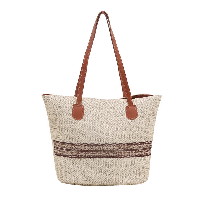 Umweltfreundliche handgewebte Strandtasche Brehn