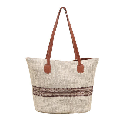 Umweltfreundliche handgewebte Strandtasche Brehn