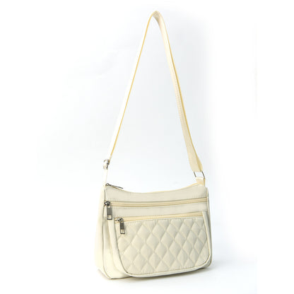 Schultertasche mit Weichem, Gestepptem Design Brehn