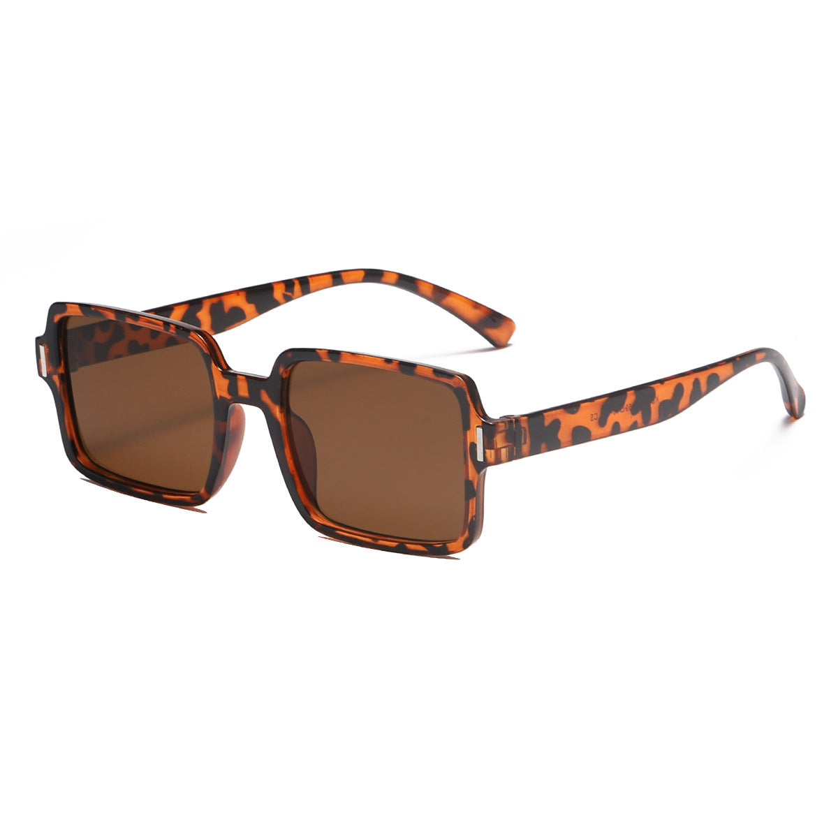 Damen quadratische Sonnenbrille im eleganten Leopardenmuster Brehn