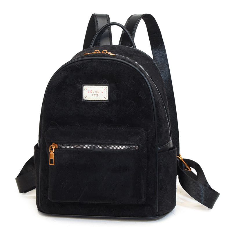 Weiches Wildleder-Reiserucksack