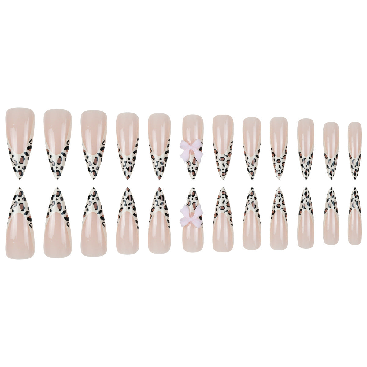 Stylische Stiletto Press-On Nagelkunst Brehn