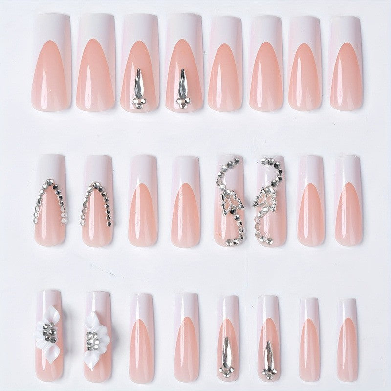 Glamourös 3D Blumennagelkunstset Brehn