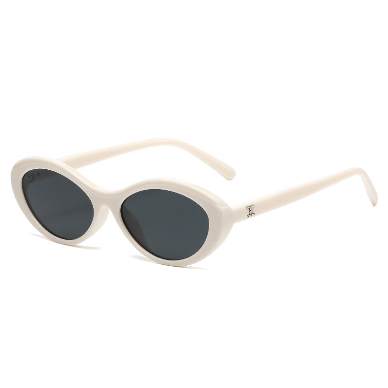 Damen stilvolle Sonnenbrille im ovalen Design Brehn