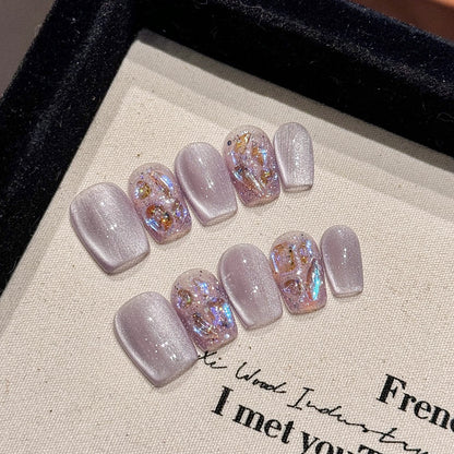 Glitzernde Nagelkunst Press-On Set Brehn
