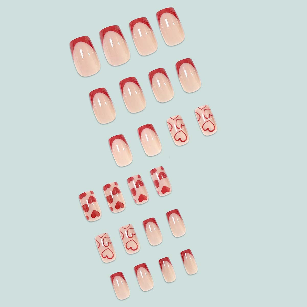 Kunstvolle Nail Art mit Herz-Design Brehn