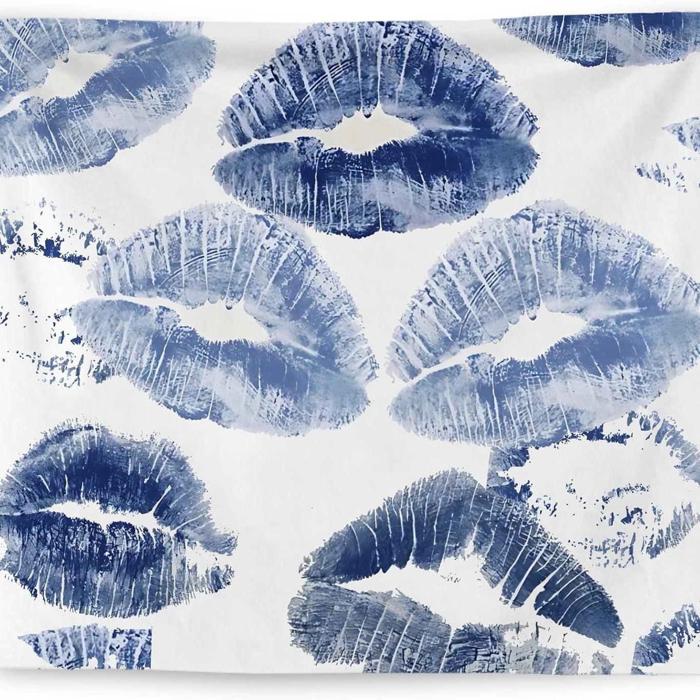Romantische Lippenprint Wandkunst