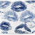 Romantische Lippenprint Wandkunst