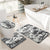 Luxus abstraktes Design Badteppich-Set