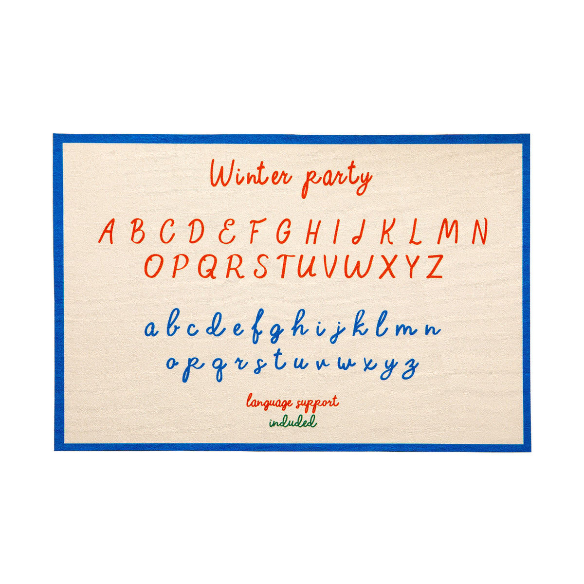 Kinder-Lern-Tischset mit Alphabet-Aufdruck und abwischbarer Oberfläche Brehn