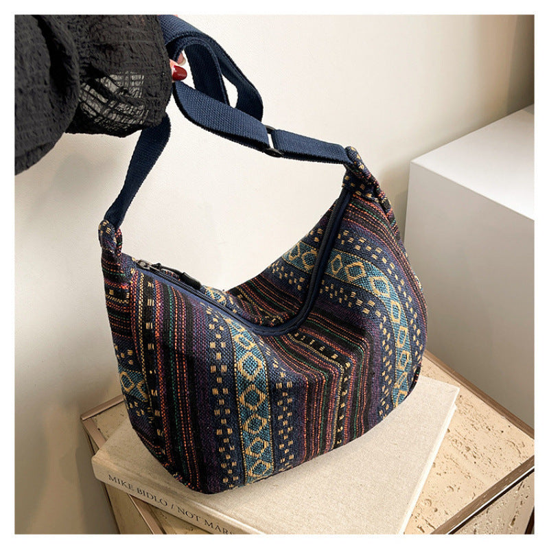 WoBohemian Ethnisches Muster Hobo Tasche Brehn