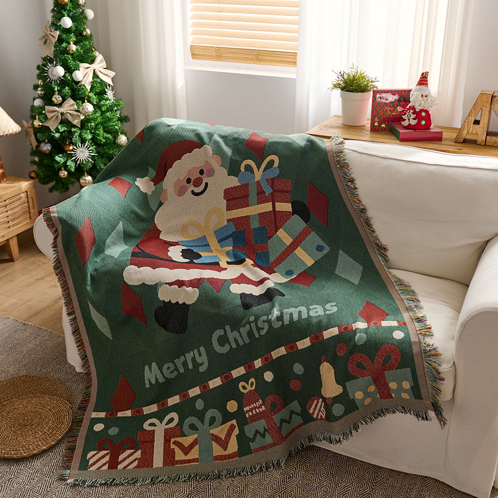 Festliche Weihnachtswurfdecke