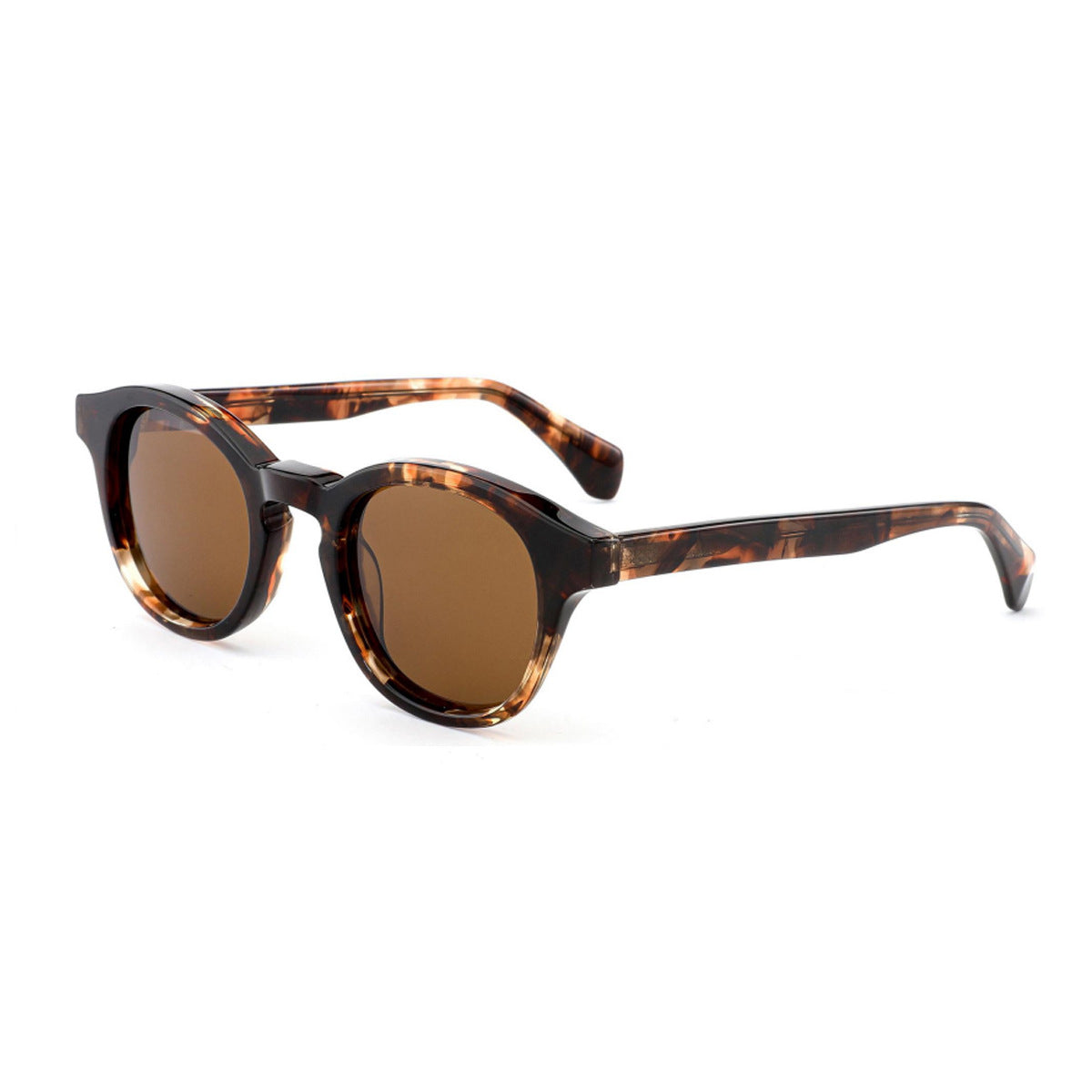 Damen modische Sonnenbrille im stilvollen Rundrahmen Brehn