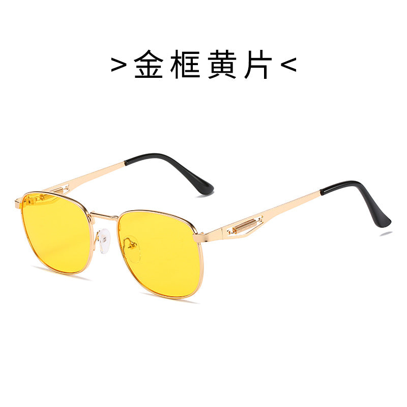 Damen Modische Pilotensonnenbrille mit hochwertigem Metallrahmen Brehn