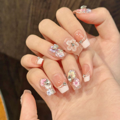 Dekorativer Luxus Press-On Nail Set