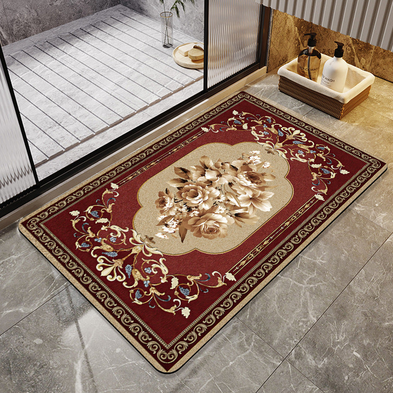 Florales Design Absorbierende Badezimmermatte Brehn