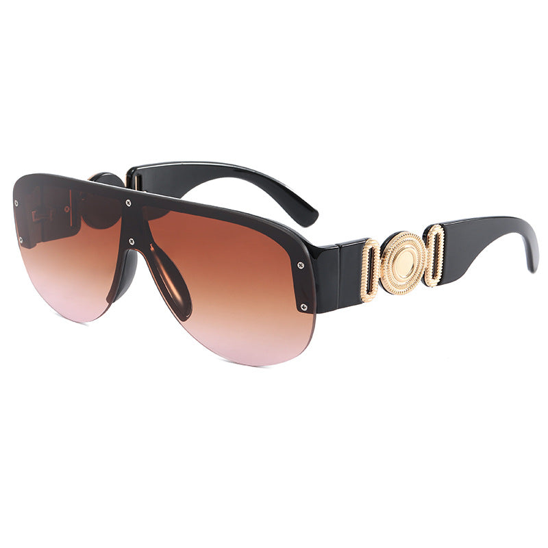 Damen große Sonnenbrille mit luxuriösem Randdesign Brehn
