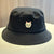 Spaß gestickter Katzen Bucket Hat