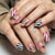 Festliche Weihnachten-Themen Press-On Nagelkunst Brehn