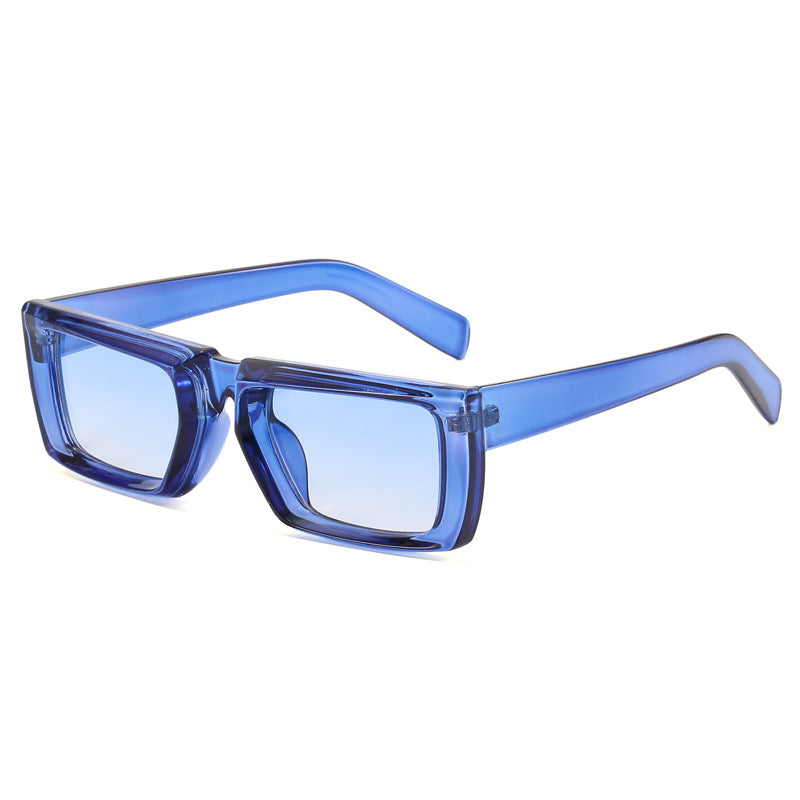 Damen modische Shield-Sonnenbrille mit exzentrischem Design Brehn