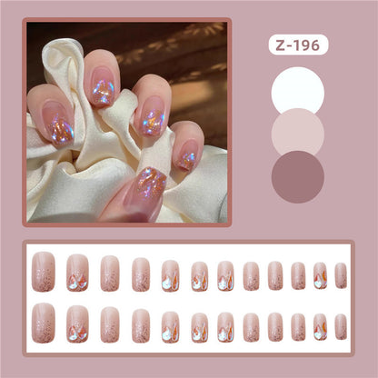 Glitzerndes Press-On Nagelkunst Set Brehn