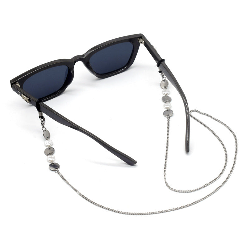 Eleganter Metallic Ketten-Brillenhalter Brehn