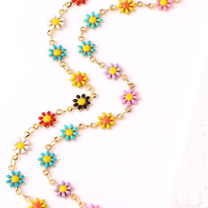Floral Daisy Chain Halskette Brehn