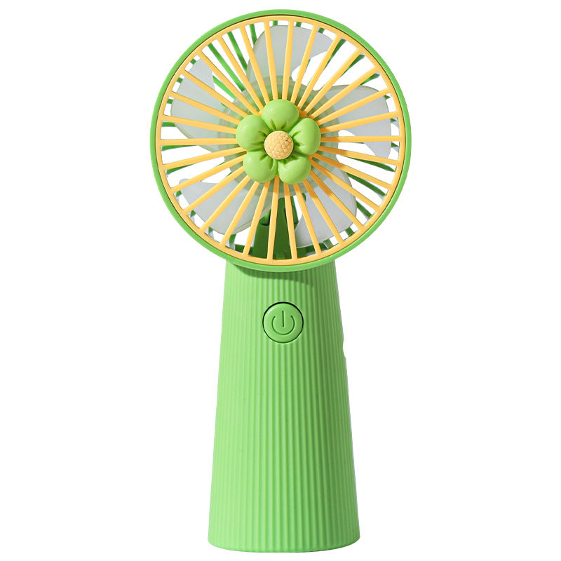 Damen Tragbarer Mini-Handventilator mit kreativem Blumendesign Brehn