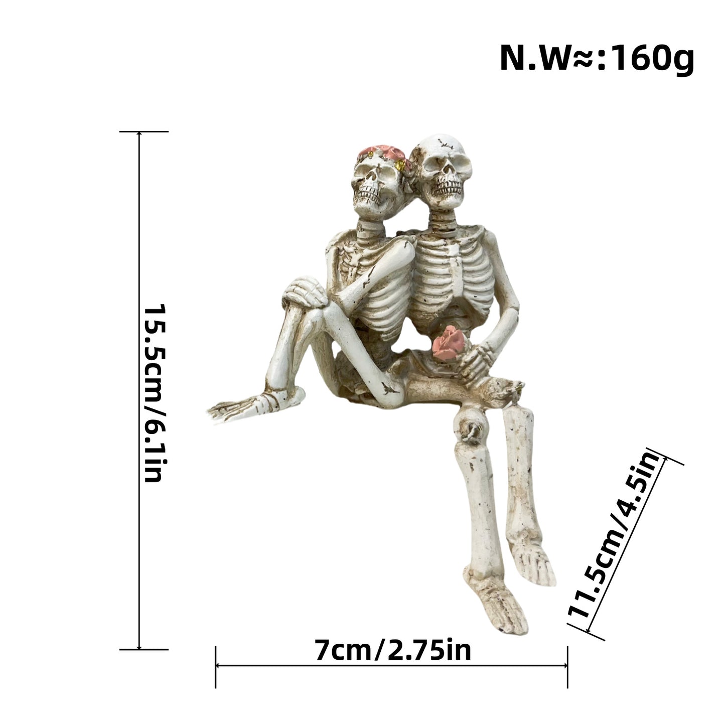 Romantische Skeletfigur Brehn