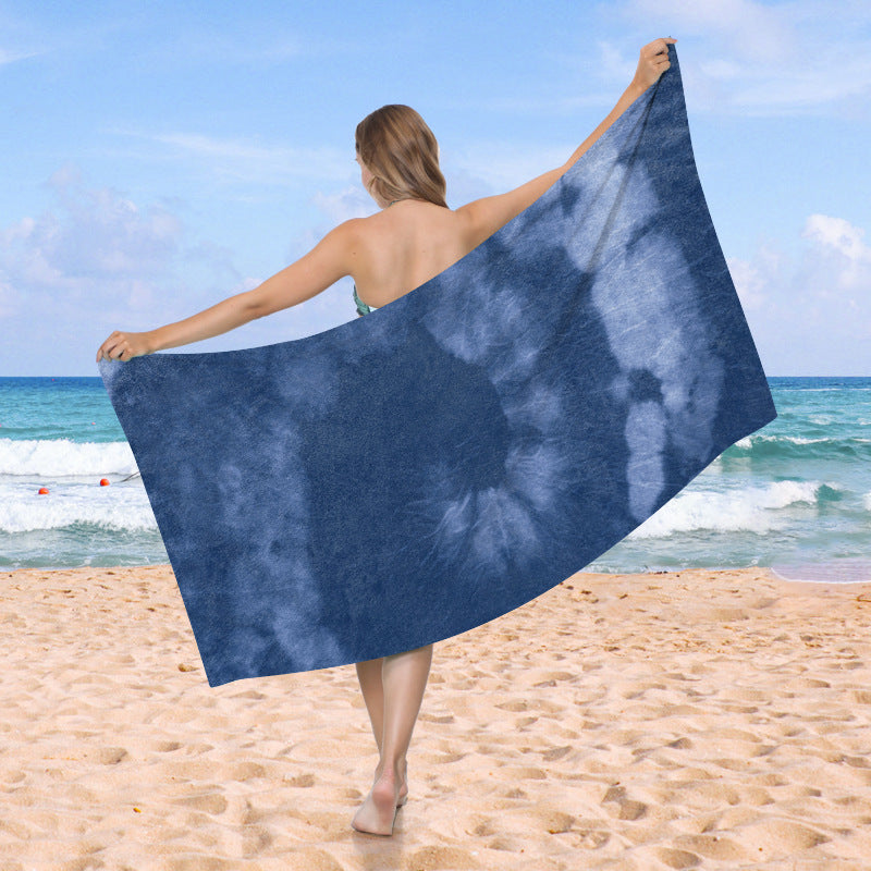 großzügig geschnittenes Strandtuch mit TIE-DYE-Muster Brehn