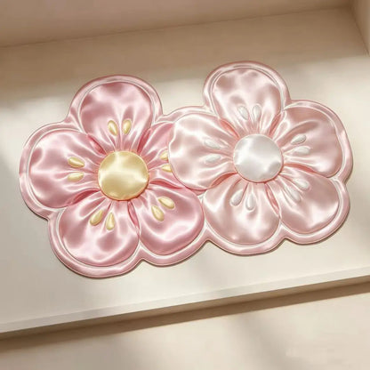 Luxuriöse Blumenmuster-Badematte