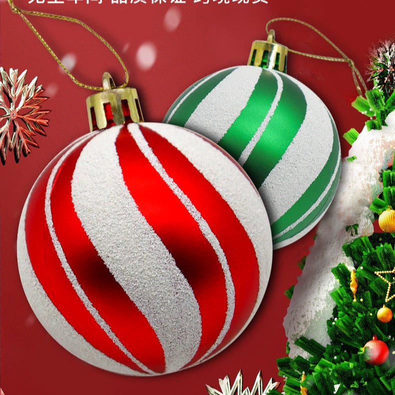 Dekorative bruchsichere Weihnachtsbaumkugeln Set Brehn
