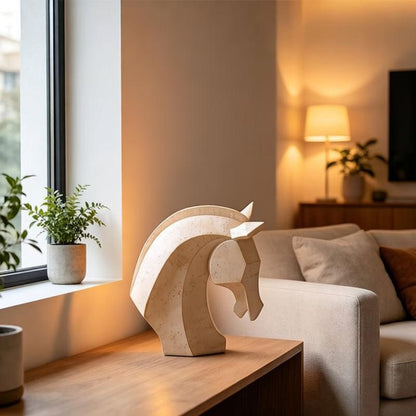 Dekorative Pferdekopf Skulptur
