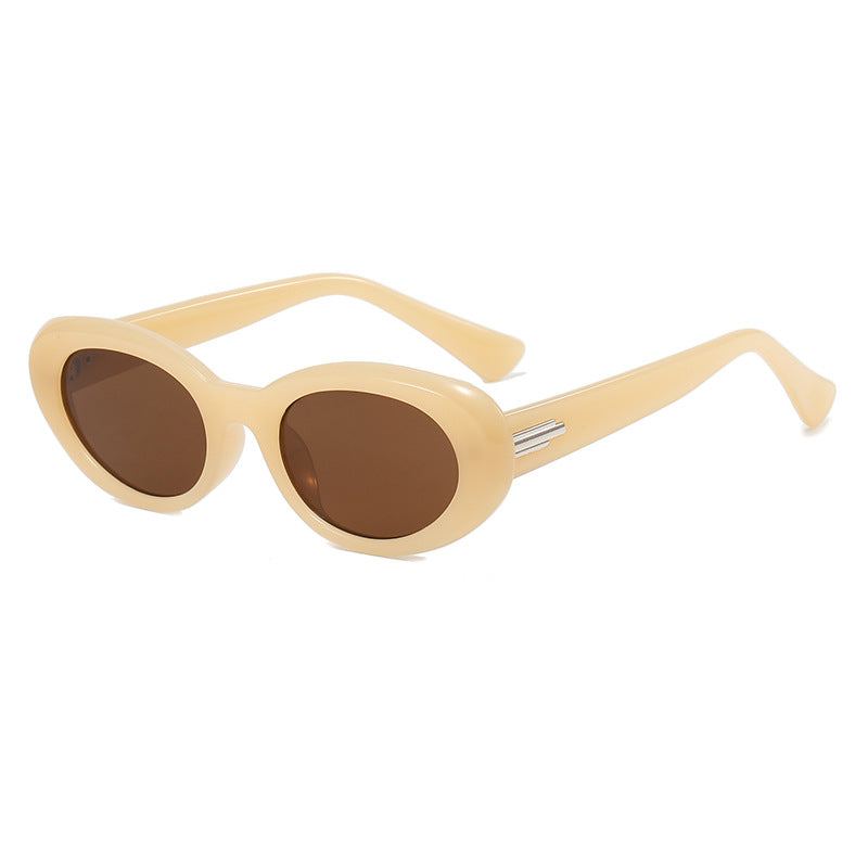 Damen elegante ovalförmige Sonnenbrille mit hochwertigen Gläsern Brehn