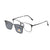 Damen modische Sonnenbrille mit wechselbaren polarisierenden Gläsern Brehn