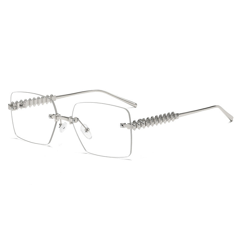 Damen extravagante quadratische Brille Brehn