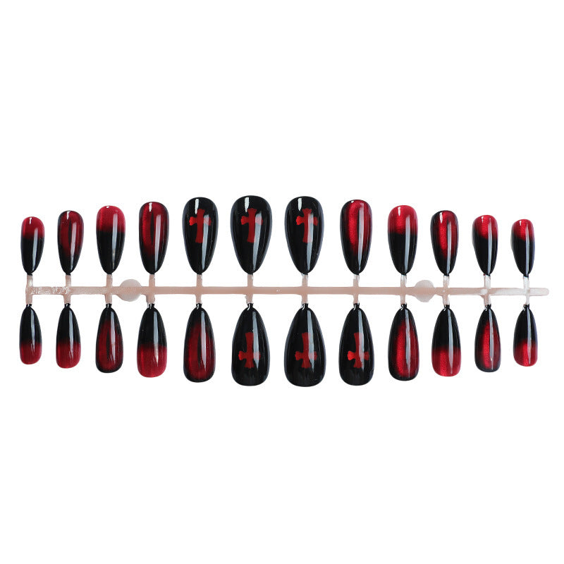 Edgy Gothic Press-On Nail Art Set Brehn