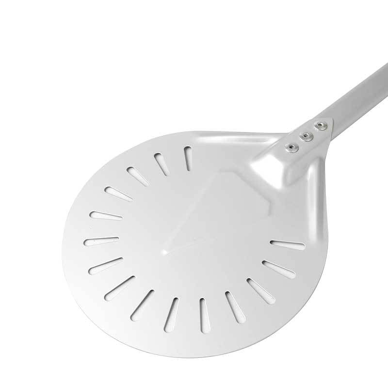 perforierte Aluminium-Pizzaschaufel mit ergonomischem rutschfestem Griff Brehn