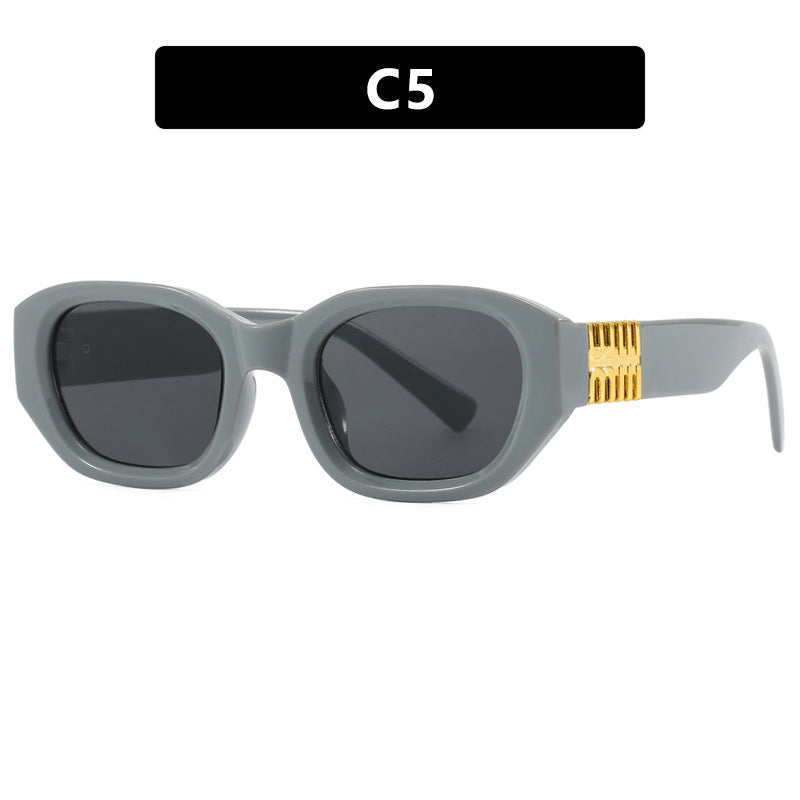 Damen modische Sonnenbrille mit einzigartigem, geometrischem Design und eleganten Akzenten Brehn