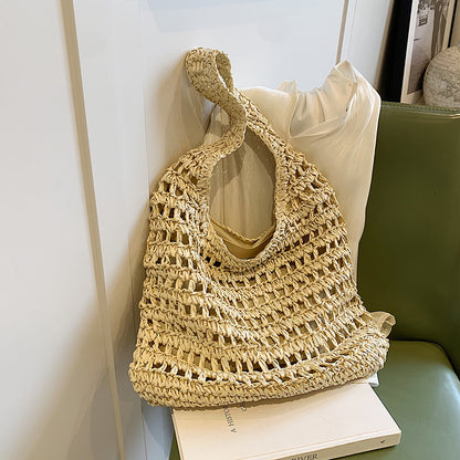 Handgefertigte Geflochtene Strohtasche