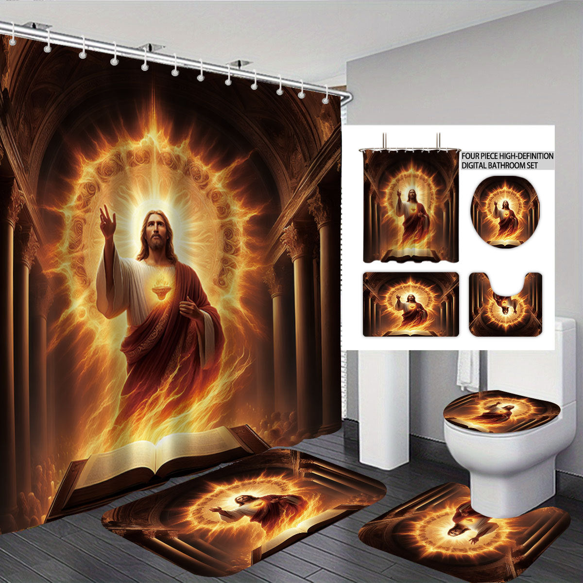 Digital Dragonfly-Themed Badezimmer Set Brehn