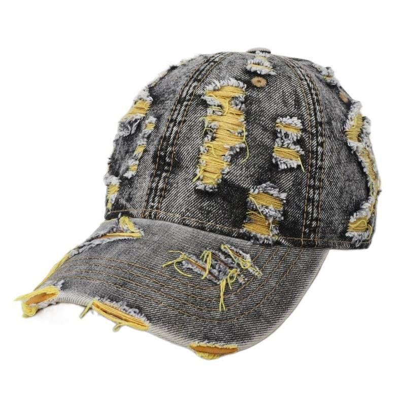 Damen distressed Denim Baseball Cap Brehn
